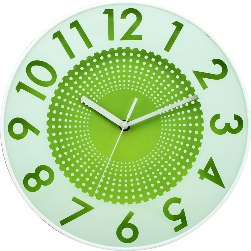Zelené nástěnné hodiny Postershop Infinity