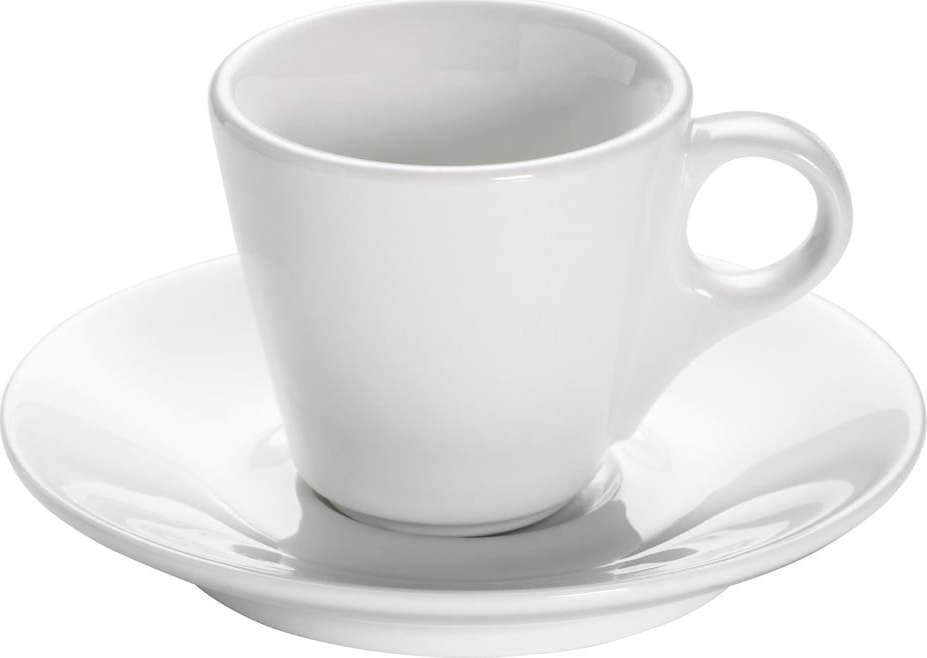 Bílý porcelánový hrnek s podšálkem Maxwell & Williams Basic Espresso