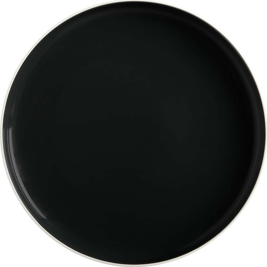 Černý porcelánový talíř Maxwell & Williams Tint