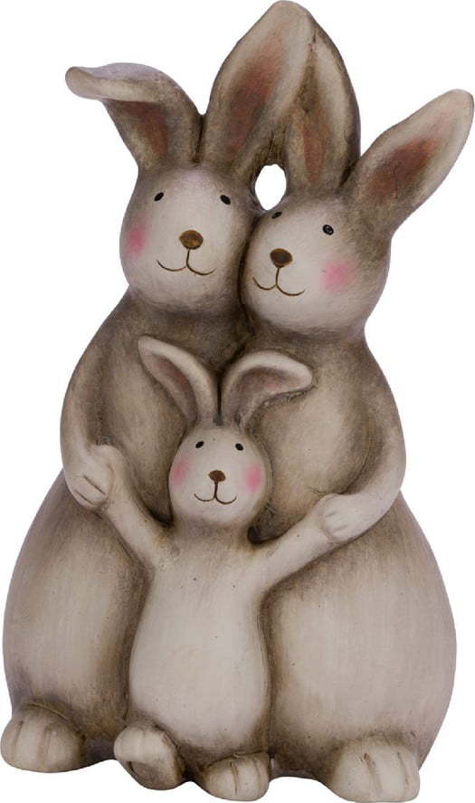 Keramická velikonoční dekorace Ego Dekor Bunny Family Ego Dekor