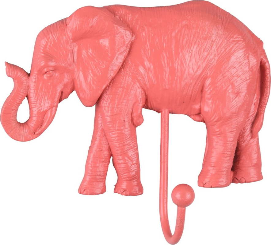 Korálově růžový věšák Leitmotiv Elephant Leitmotiv