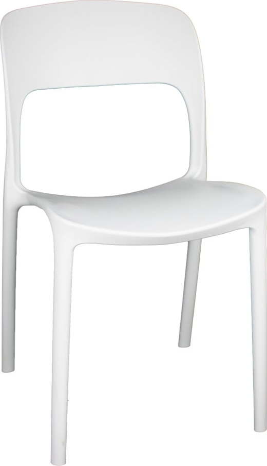 Sada 4 bílých jídelních židlí Evergreen House Faux Evergreen House