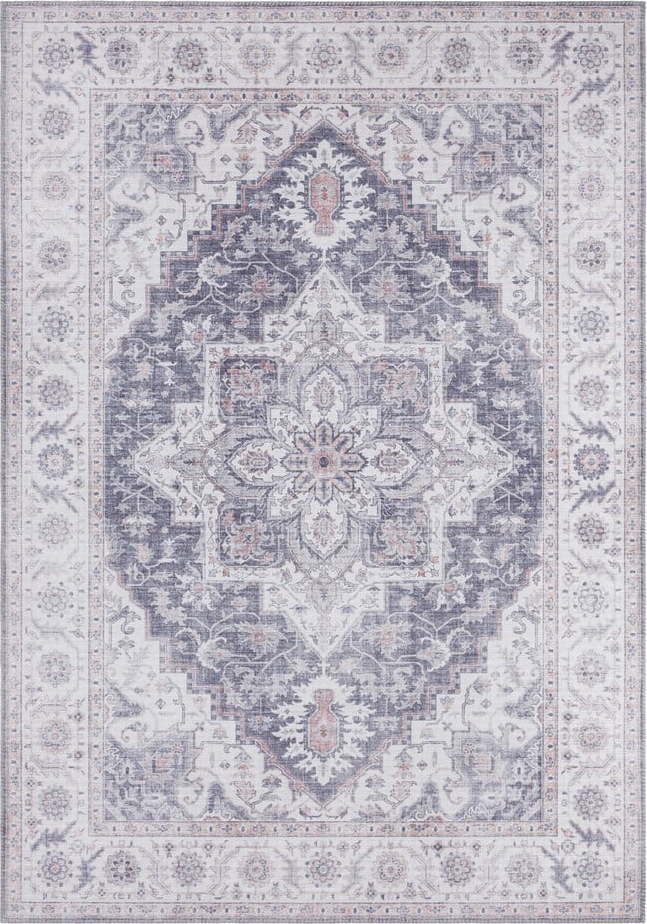 Šedo-růžový koberec Nouristan Anthea