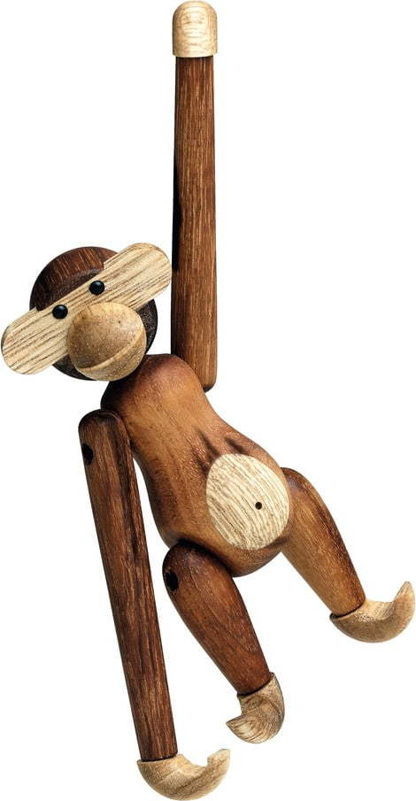 Soška z masivního dřeva Kay Bojesen Denmark Monkey Teak Kay Bojesen Denmark