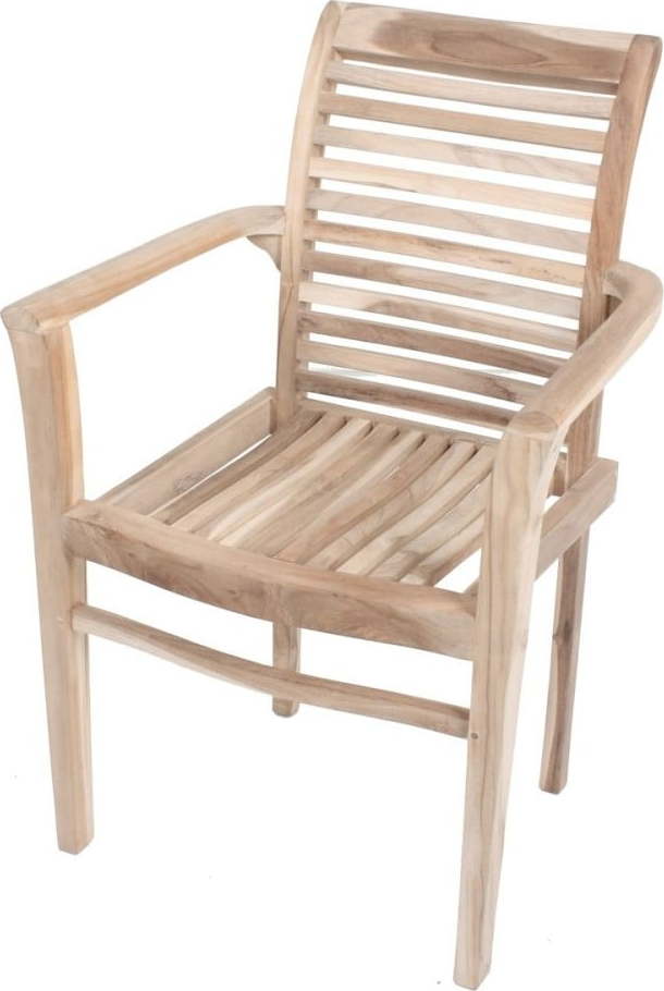 Zahradní stohovatelná židle z teakového dřeva ADDU Java ADDU