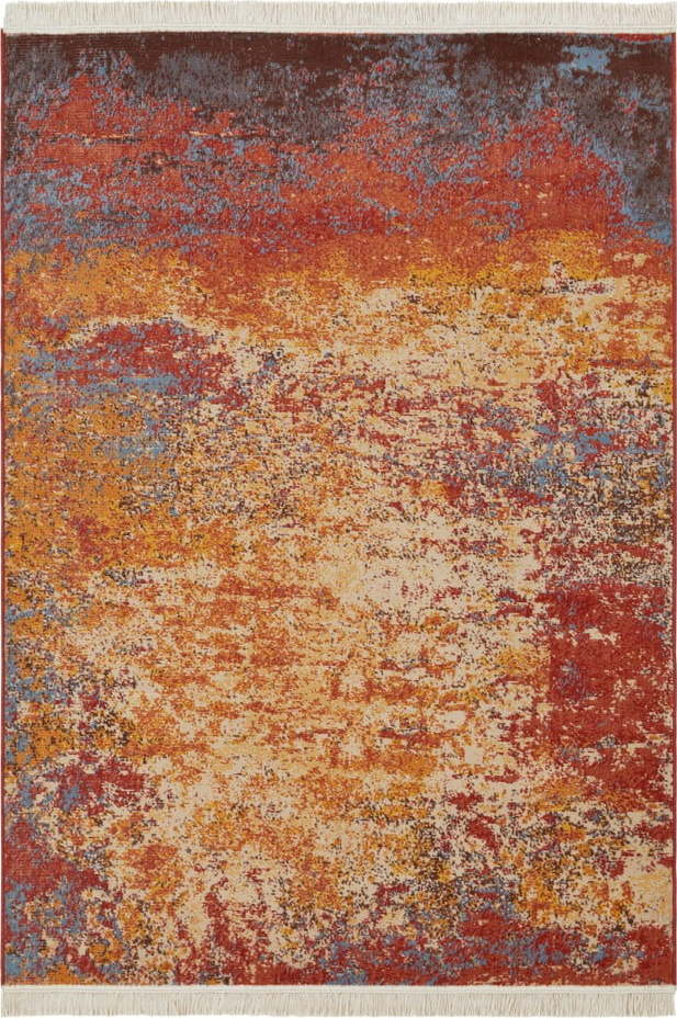 Barevný koberec s podílem recyklované bavlny Nouristan