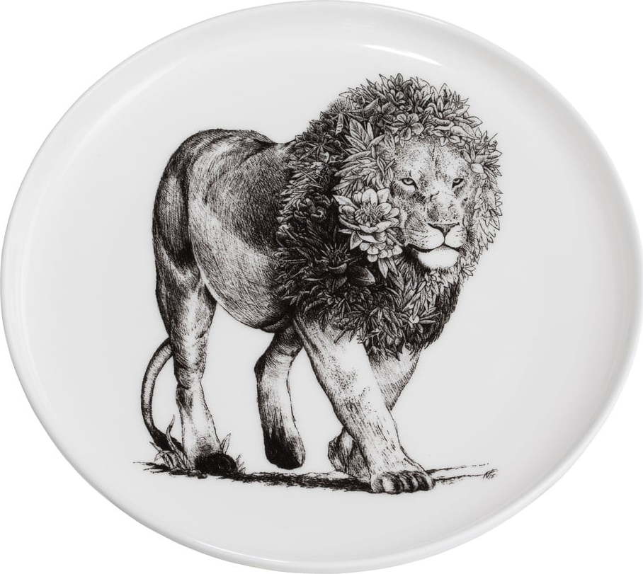 Bílý porcelánový talíř Maxwell & Williams Marini Ferlazzo Lion