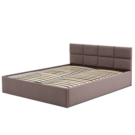 Čalouněná postel MONOS II bez matrace rozměr 160x200 cm Světle hnědá