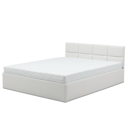 Čalouněná postel MONOS s matrací rozměr 160x200 cm Bílá