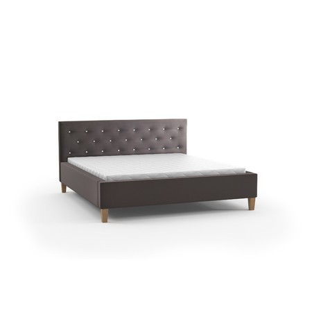Čalouněná postel ŠIMON šedá rozměr 120x200 cm TT-FURNITURE