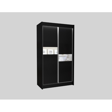 Kvalitní Šatní Skříň Livia 200 cm Černá/bílá Furniture
