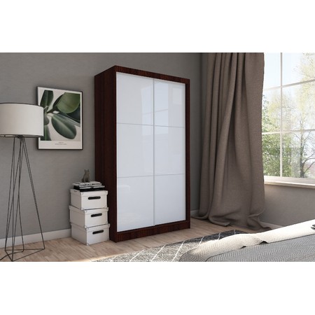 Kvalitní Šatní Skříň Viviana 150 cm Wenge/bílá Furniture