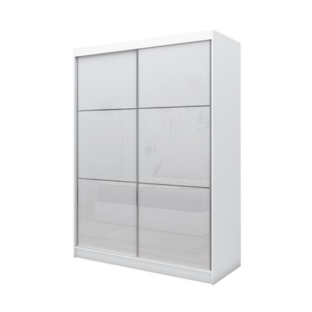 Kvalitní Šatní Skříň Viviana 160 cm Bílá/šedá Furniture