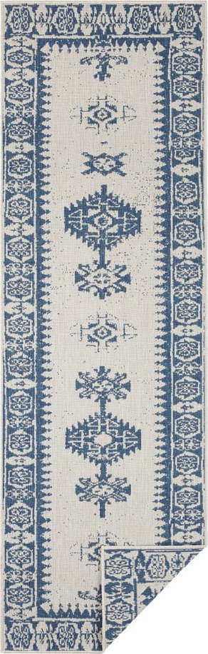 Modro-krémový venkovní koberec NORTHRUGS Duque