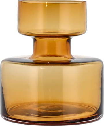 Oranžová skleněná váza Lyngby Glas Tubular