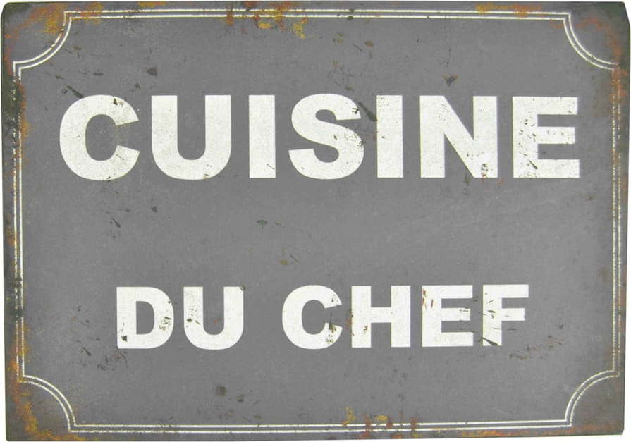 Plechová cedule Antic Line Cusine Du Chef Antic Line