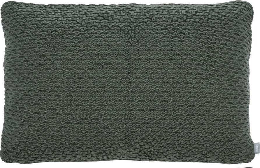 Zelený Béžový polštář ze směsi bavlny a vlny Södahl Wave Knit