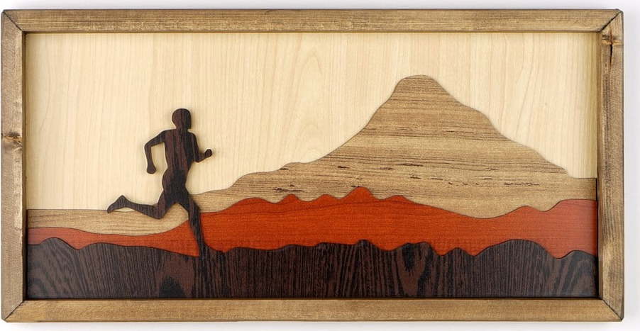 Dřevěný obraz Kate Louise Running Man