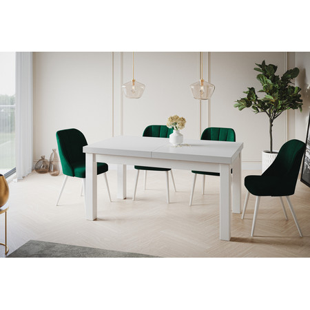 Jídelní rozkládací stůl Classic 120x80 cm Bílá Bílá Alpimeble