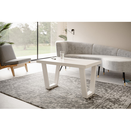Konferenční stolek LOFT TRAPEZ 100x60 cm Bílá Bílá Alpimeble