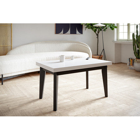 Konferenční stolek Skandinavská 120x70 cm Bílá Černá Alpimeble