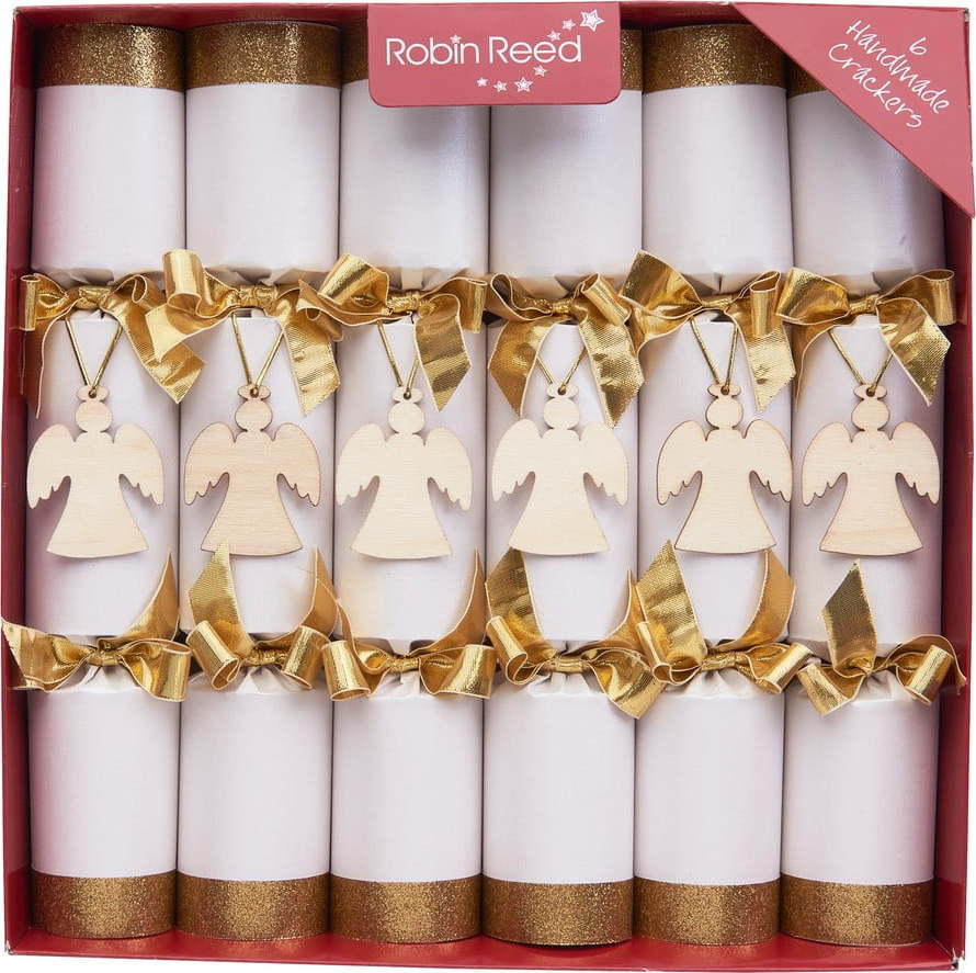 Sada 6 vánočních crackerů Robin Reed Angel Robin Reed