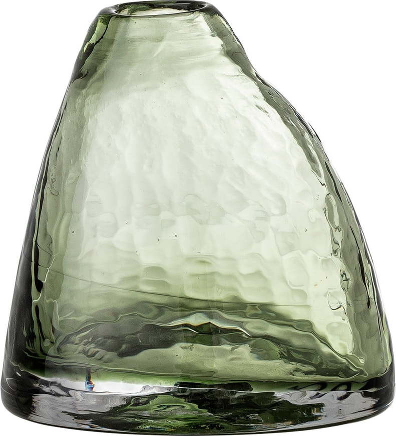 Zelená skleněná váza Bloomingville Ini