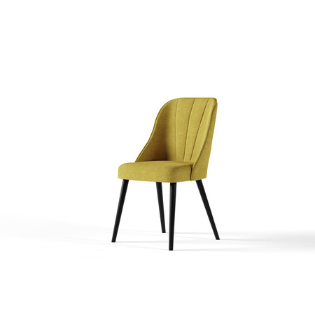 Židle Skandinavská Černá Žlutá Alpimeble