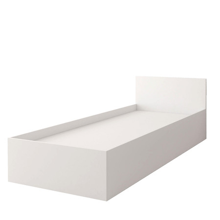Postel bez matrace s úložným prostorem Smyk - bílá Idzczakmeble