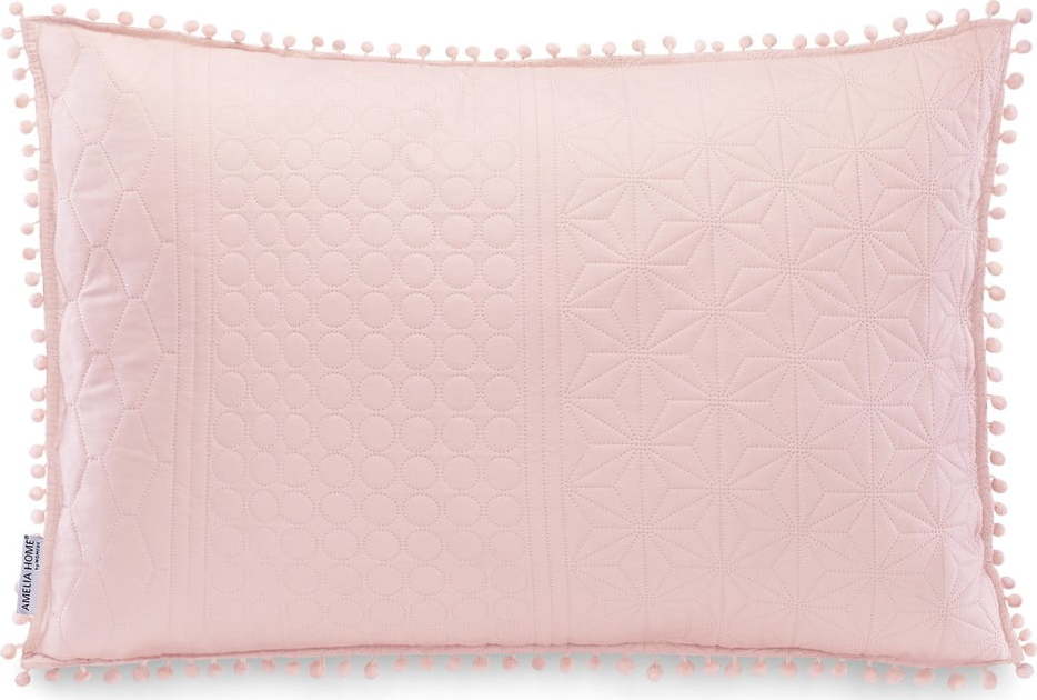 Pudrově růžový dekorativní polštář AmeliaHome Meadore