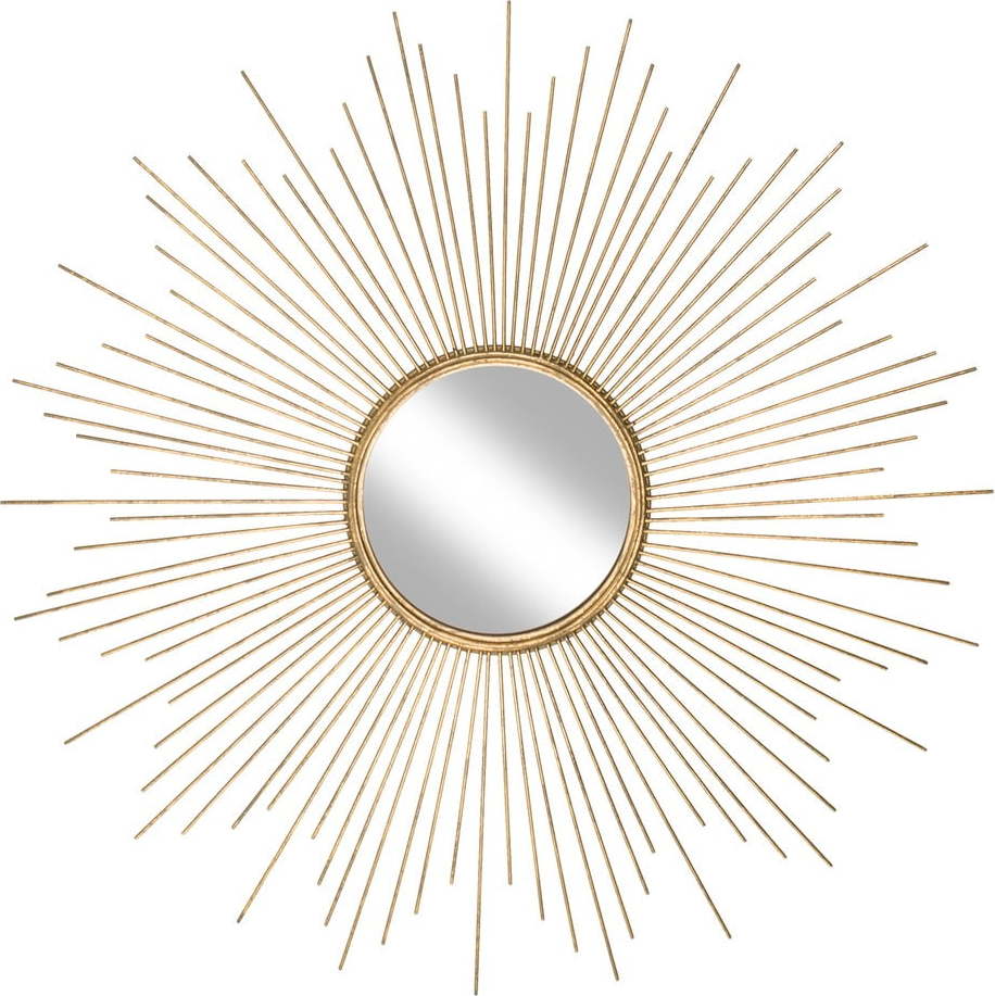 Nástěnné zrcadlo s kovovým rámem ve zlaté barvě Westwing Collection Ella