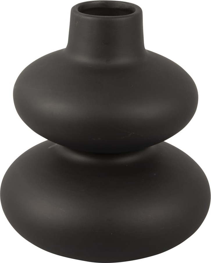 Černá keramická váza Karlsson Circles