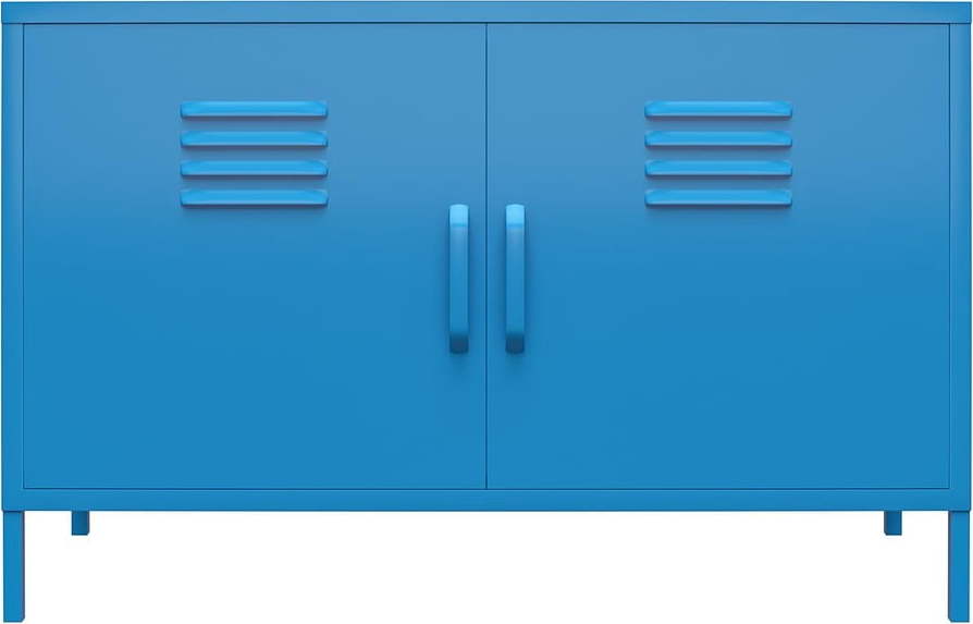 Modrá kovová skříňka Støraa Cache