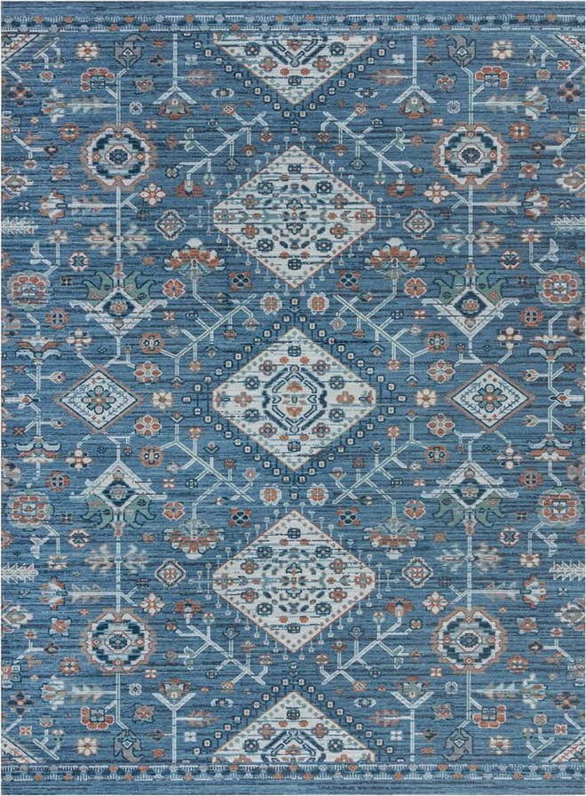 Modrý dvouvrstvý koberec Flair Rugs Chloe Traditional
