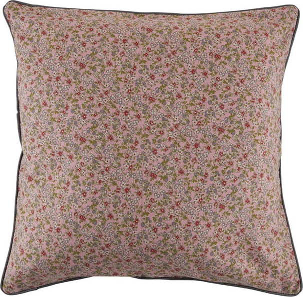 Růžový bavlněný dekorativní polštář Bahne & CO
