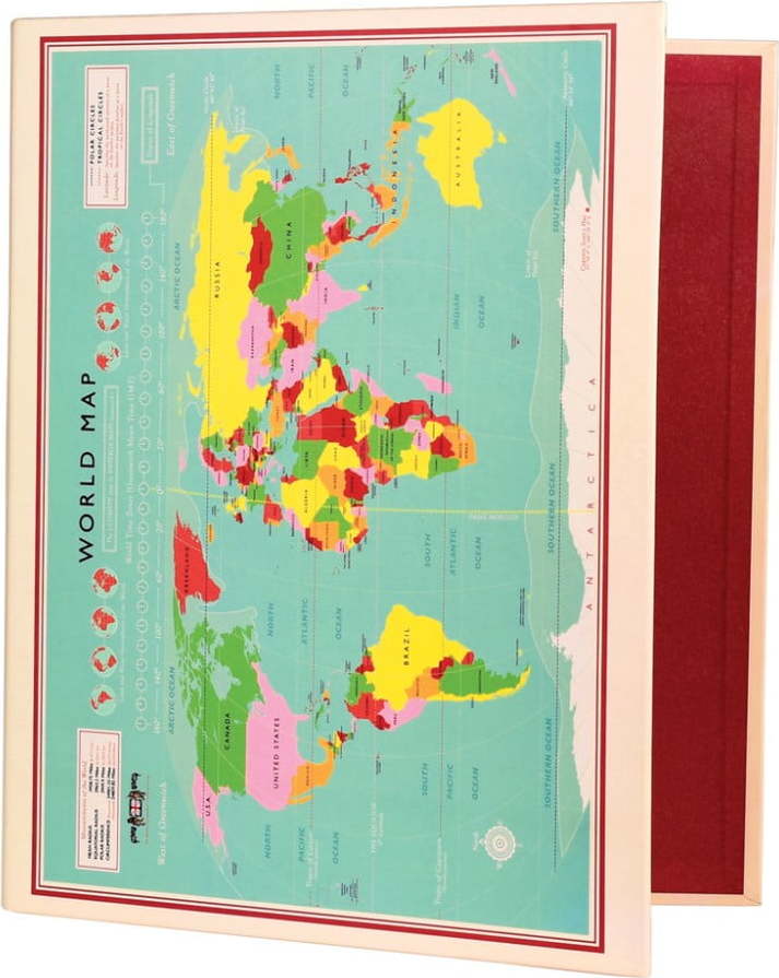 2kroužkový pořadač Rex London World Map