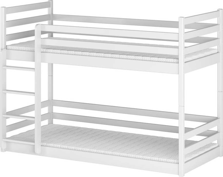 Bílá patrová dětská postel 80x200 cm Mini - Lano Meble Lano Meble