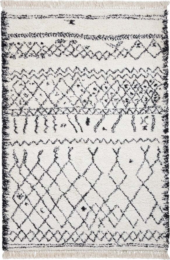 Bílý/černý koberec 230x160 cm Boho - Think Rugs Think Rugs