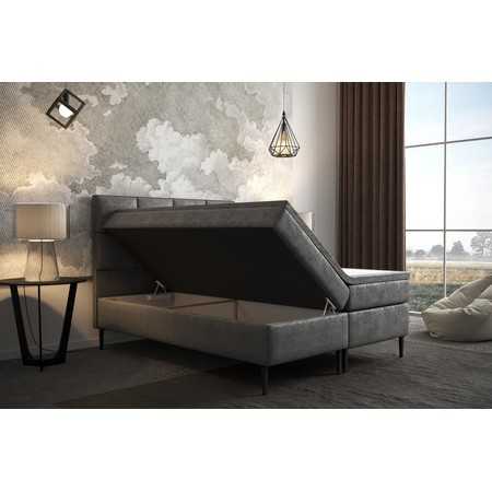Čalouněná postel Aspen 180x200 cm Černá KOLA