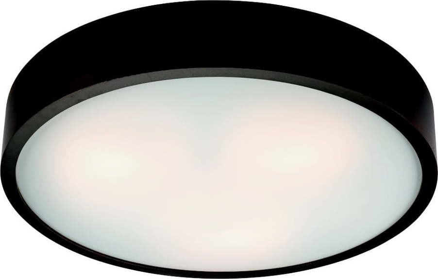Černé kruhové stropní svítodlo LAMKUR Plafond