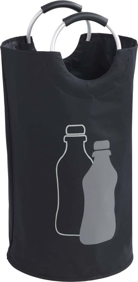 Černý odpadkový koš na skleněné láhve Wenko WENKO