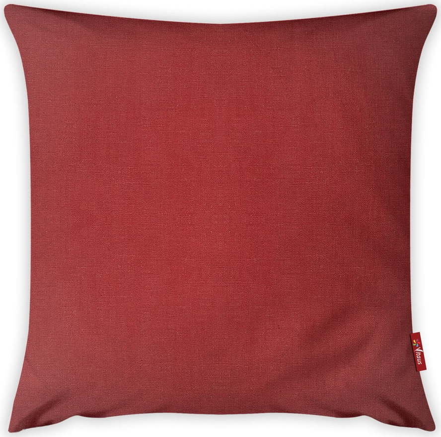 Červený povlak na polštář s podílem bavlny Vitaus