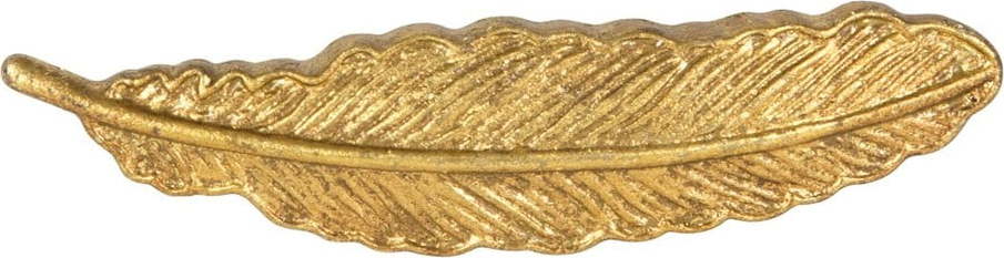 Cínová úchytka na šuplík ve zlaté barvě Sass & Belle Feather Sass & Belle