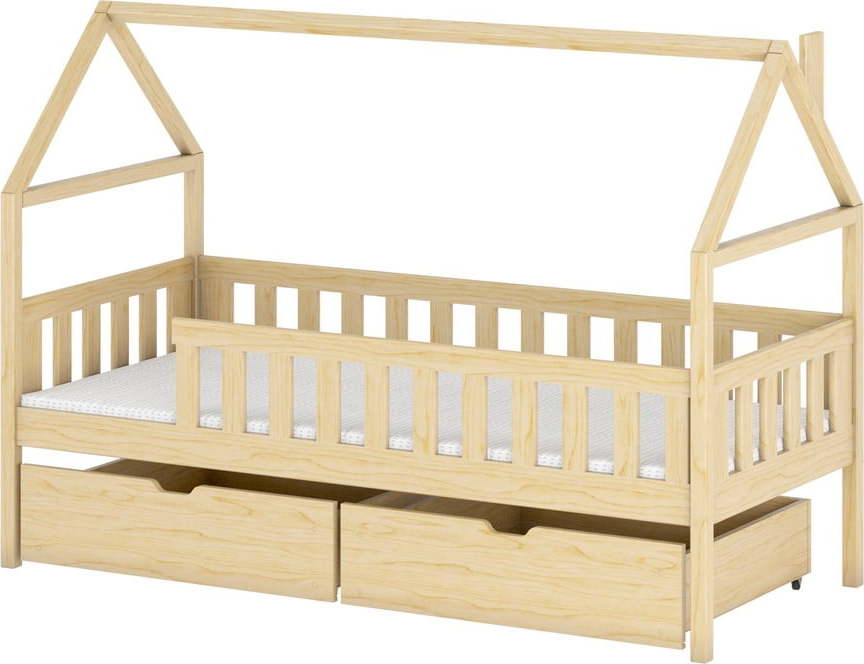 Domečková dětská postel s úložným prostorem 70x160 cm Domi - Lano Meble Lano Meble