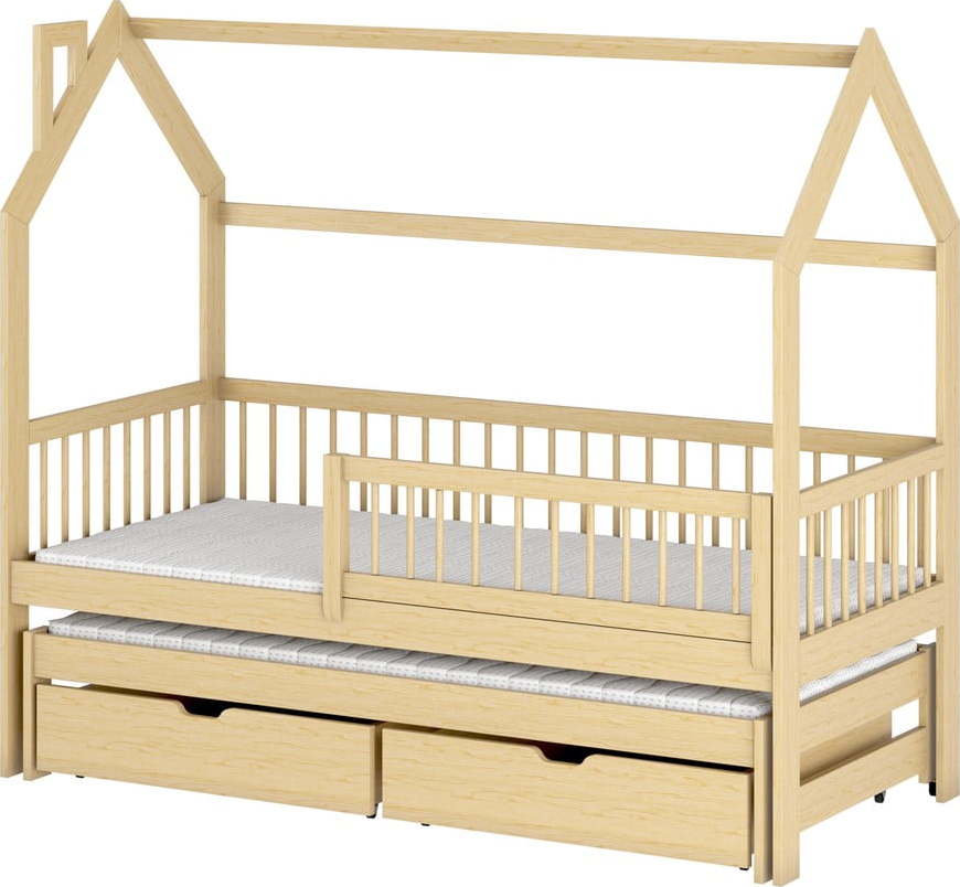 Domečková dětská postel s úložným prostorem 70x160 cm Papi - Lano Meble Lano Meble