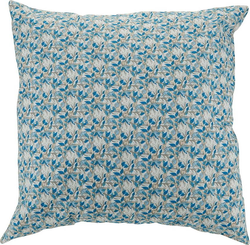 Modrý bavlněný dekorativní polštář Bahne & CO