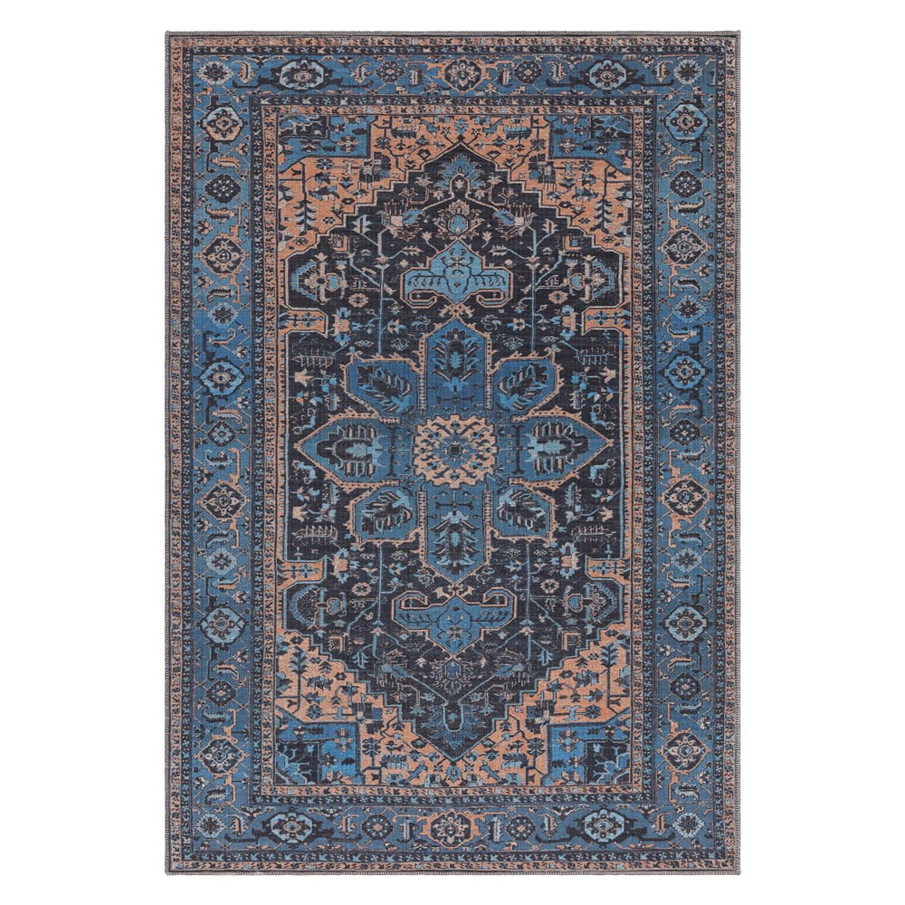 Modrý koberec 170x120 cm Kaya - Asiatic Carpets Asiatic Carpets