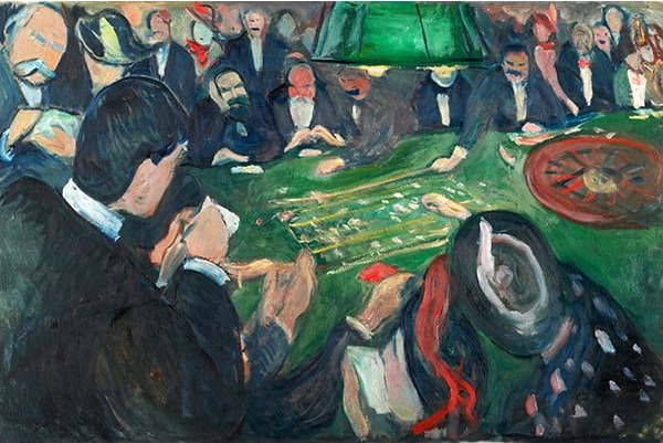 Reprodukce obrazu Edvard Munch - At the Roulette Table in Monte Carlo