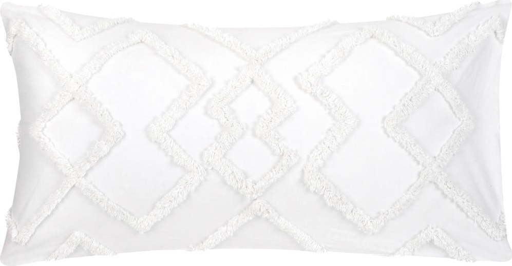 Sada 2 bílých dekorativních povlaků na polštář z bavlněného perkálu Westwing Collection Faith