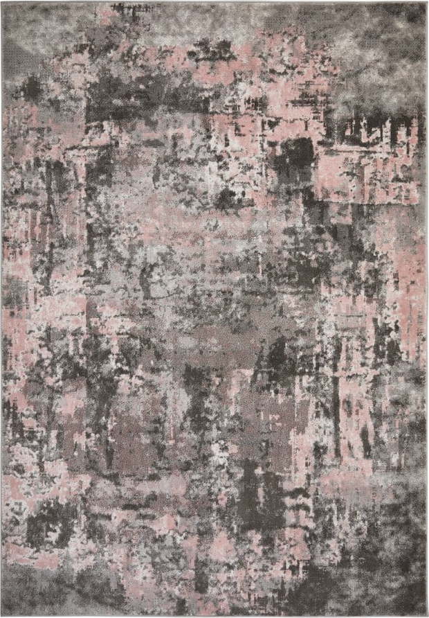 Šedo-růžový koberec Flair Rugs Wonderlust